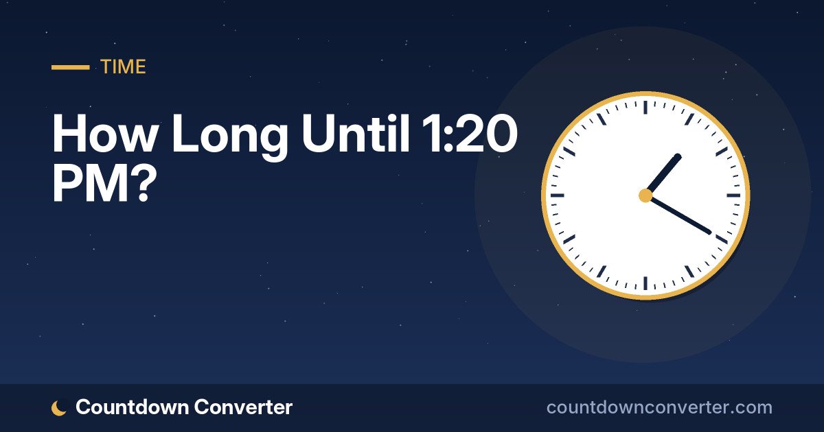 How Long Until 1:20 PM?